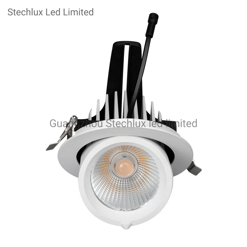Gimbal LED Downlight Lumens Dimmable 220V Recessed Ceiling Round White Trim Adjustable Panel Pot Light