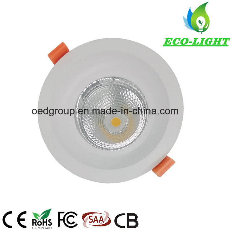 5 Inch COB LED Residential Lighting Die-Casting Aluminum AC100-277V 20W Recessed COB LED Downlight