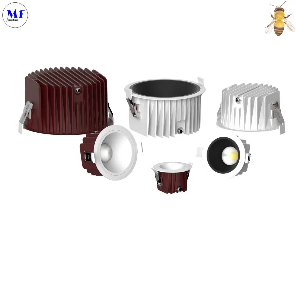 7W/10W/15W/20W/25W/30W/50W/40W/60W 2inch 3inch 4inch IP65 Waterproof Dustproof LED Spot Down Light with Dimmable 0-10V Dali Control for Bathroom Shower Room