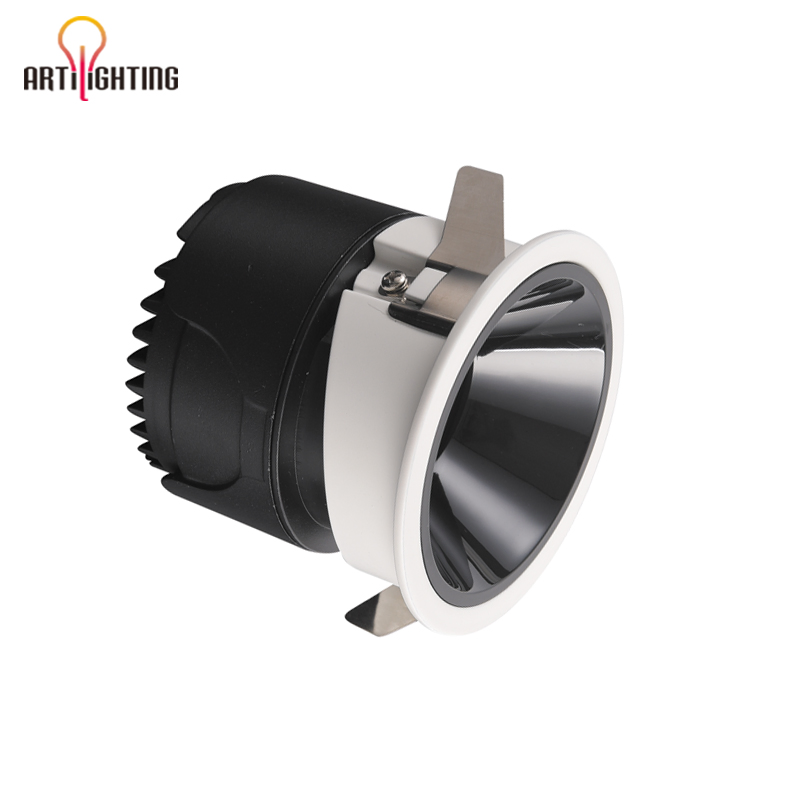 Die-Cast Aluminum Anti-Glare Residential COB Recessed Spot LED Downlight Ceiling Light for Home Commercial Indoor Lighting