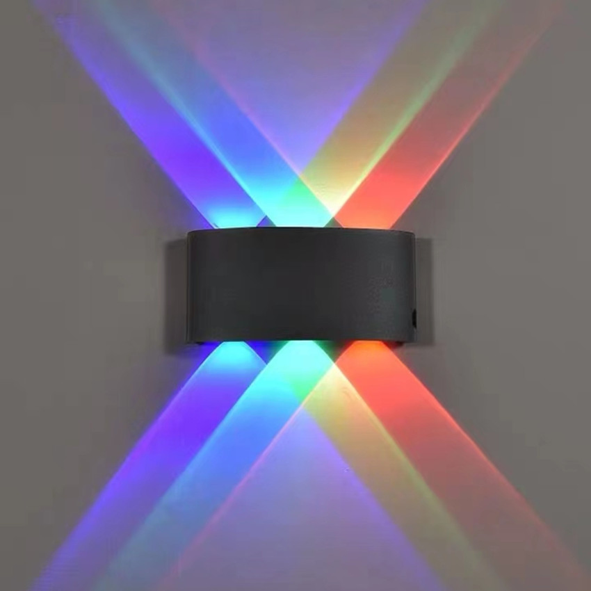 Red Green Blue RGB Waterproof IP65 Surface Mounted Outdoor 4W 6W 8W 10W 12W LED Wall Light up and Down Lighting