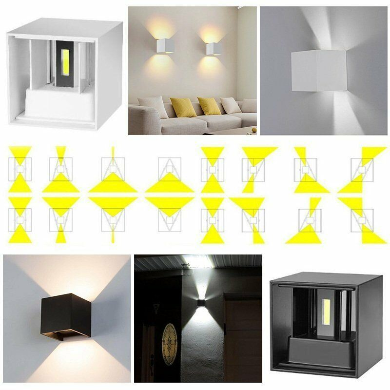 Alva Outdoor LED Garden Wall Lamp Beam Angle Adjustable up and Down Wall Light LED