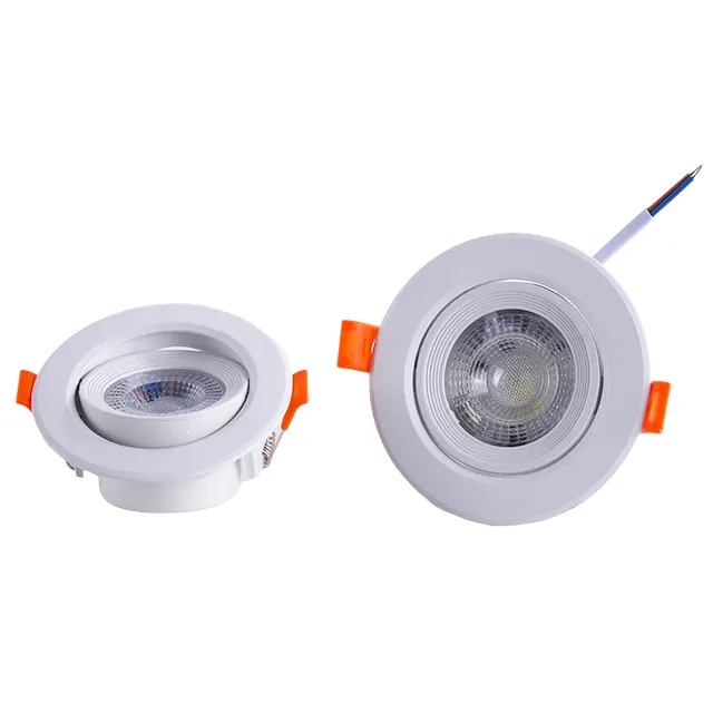 5W 7W Round Recessed Surface Wall Mounted Lamp COB Surface LED Downlight