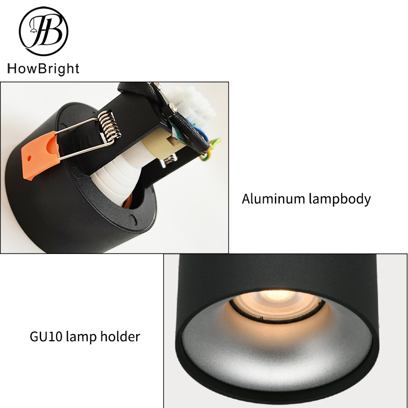 GU10/Gu5.3 Spotlight Adjustable Angle Housing Recessed Housing for Home Project Recessed Down Light