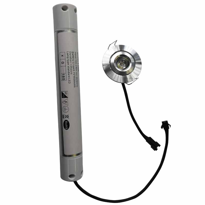 CE 3 Hours Rechargeable Recessed Emergency Down Light for Firefighters