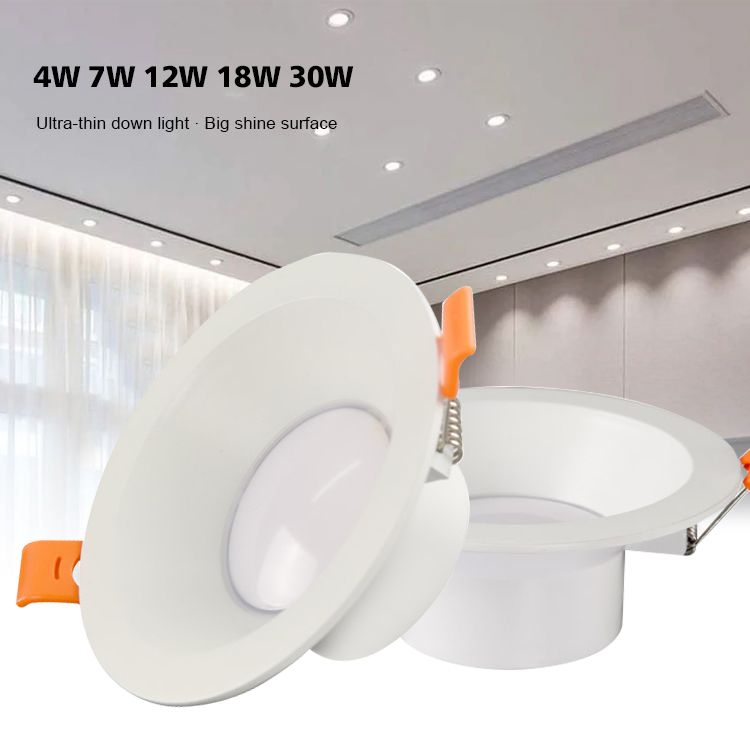 White Commercial Round 99 mm Deep Anti-Glare 30W LED Downlight/Spotlight