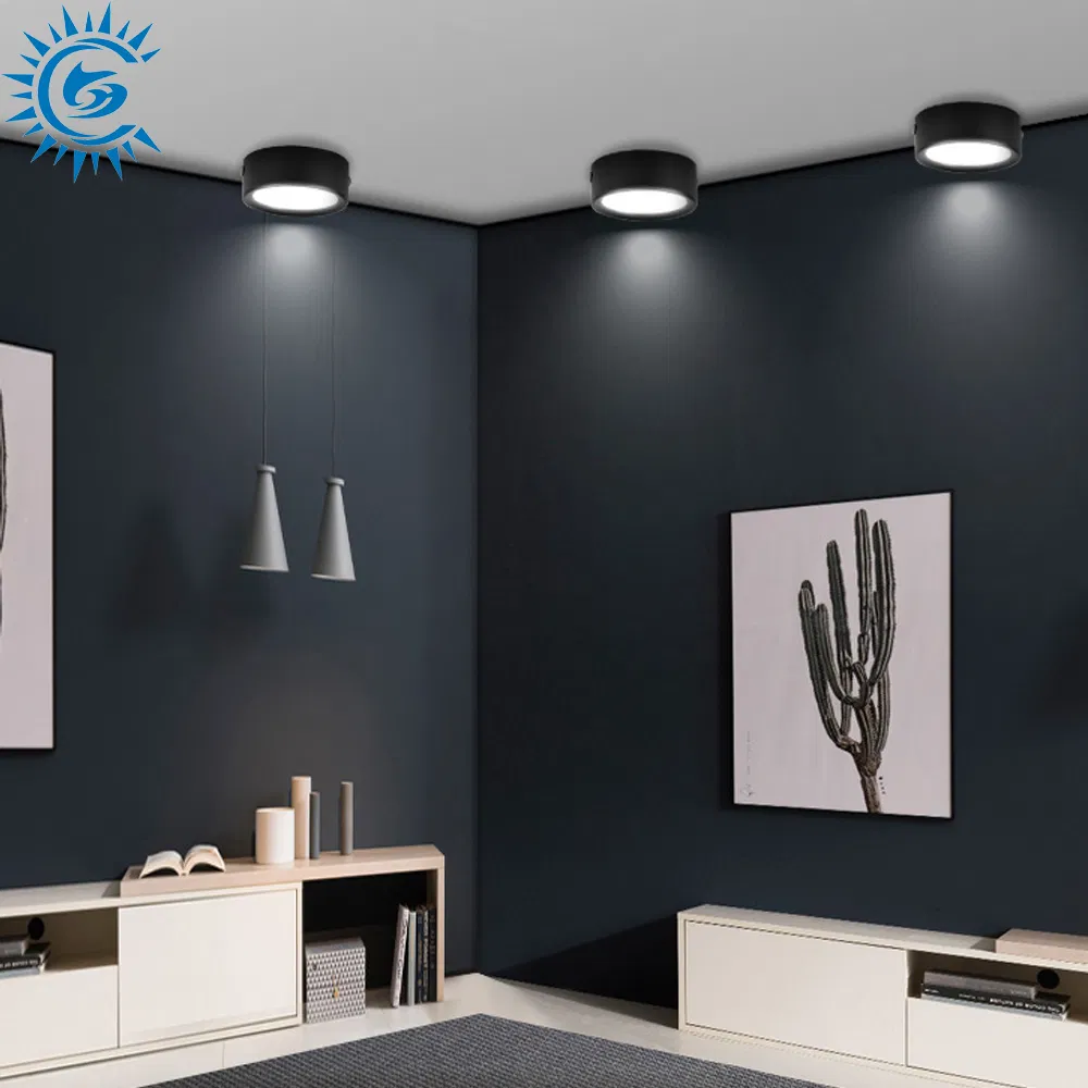 5W 7W 12W CCT Dimmable IP65 LED Adjustable Changeable Surface Mounted Round Light Fixture Housing Spotlight Ceiling Downlight Track Lighting