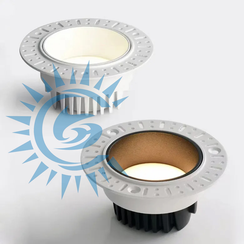 7W 10W 15W Factory Price Anti Glare Aluminum Ceiling Recessed Frameless Spot Light Downlight Ultra Thin Trimless LED Downlight