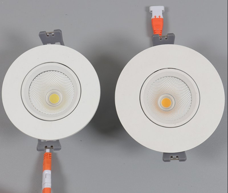 High CRI 40W Triac Dimmable Indoor COB LED Downlight AC85-265V 6500K Cool White Color