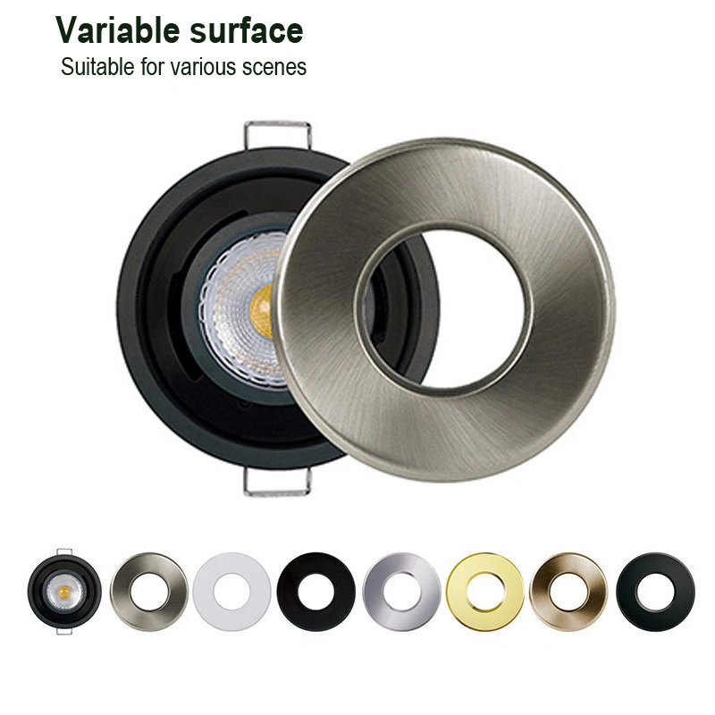 5W Black Downlight LED Modern Dimmable COB Waterproof Light Surface Mounted LED IP65 Downlight