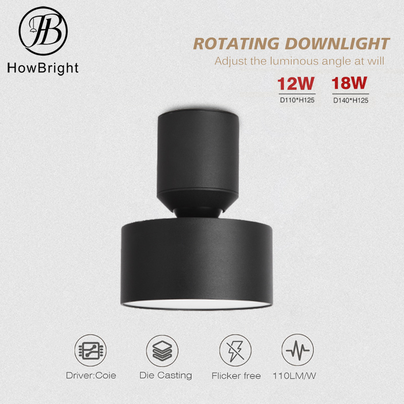 Modern Surface Mounted LED Down Light 10W 12W 16W 18W Warm White Spot Light for Home Hotel