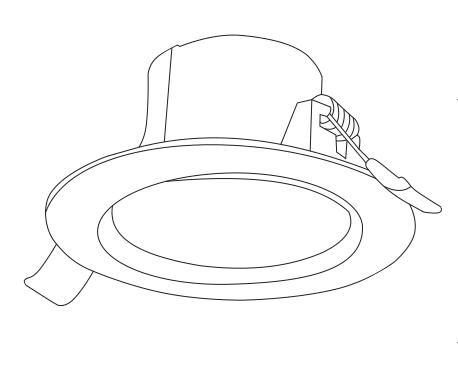 36° Beam Angle LED Downlight, 3CCT Dimmable Warm/Cool/Neutral White