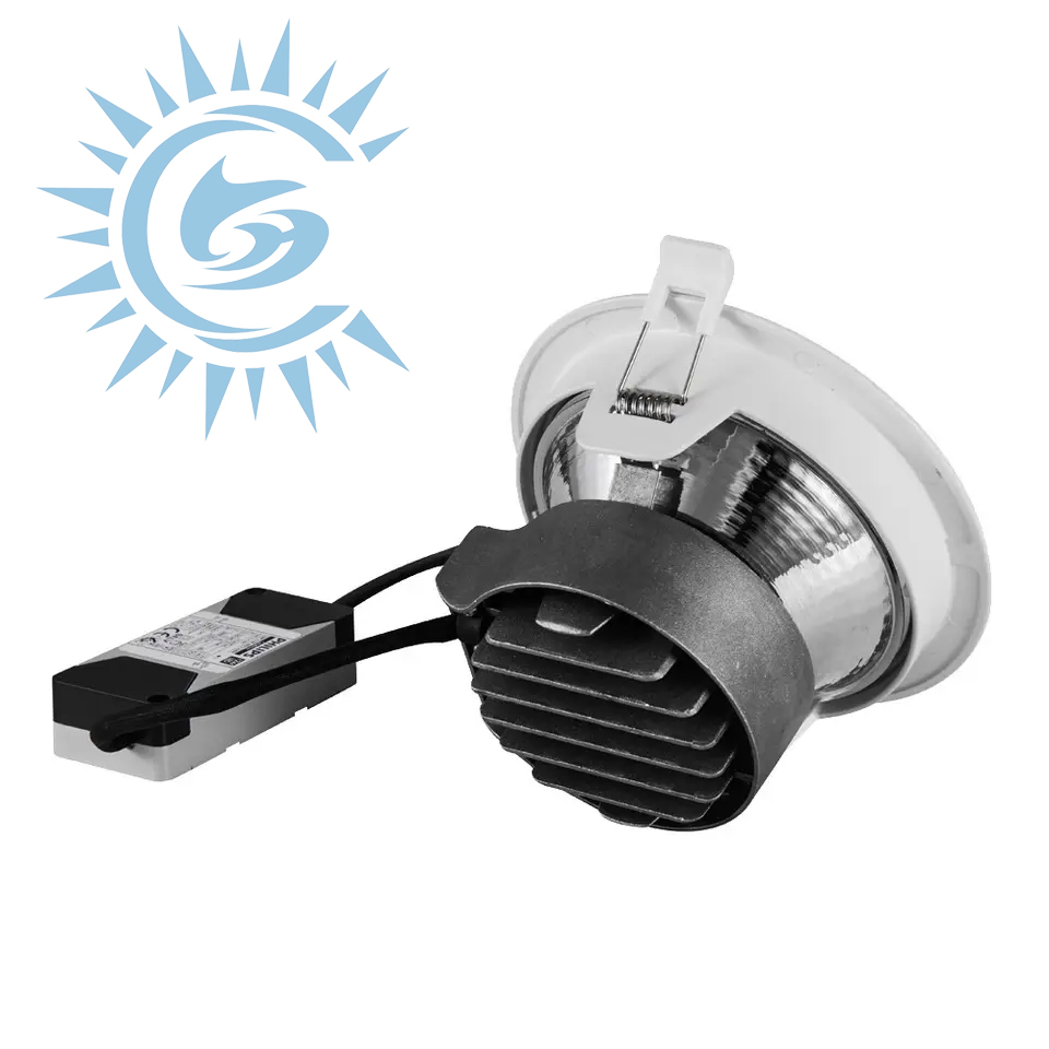 Commercial High Lumen Waterproof IP44 Aluminum Down Light Ceiling Light COB 4000K 2400lm 30W LED Downlight