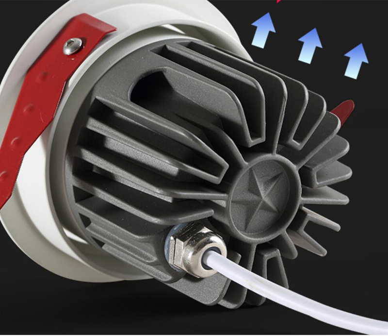 IP65 Waterproof and Anti-Fog Embedded Adjustable Angle Downlight/Spotlight