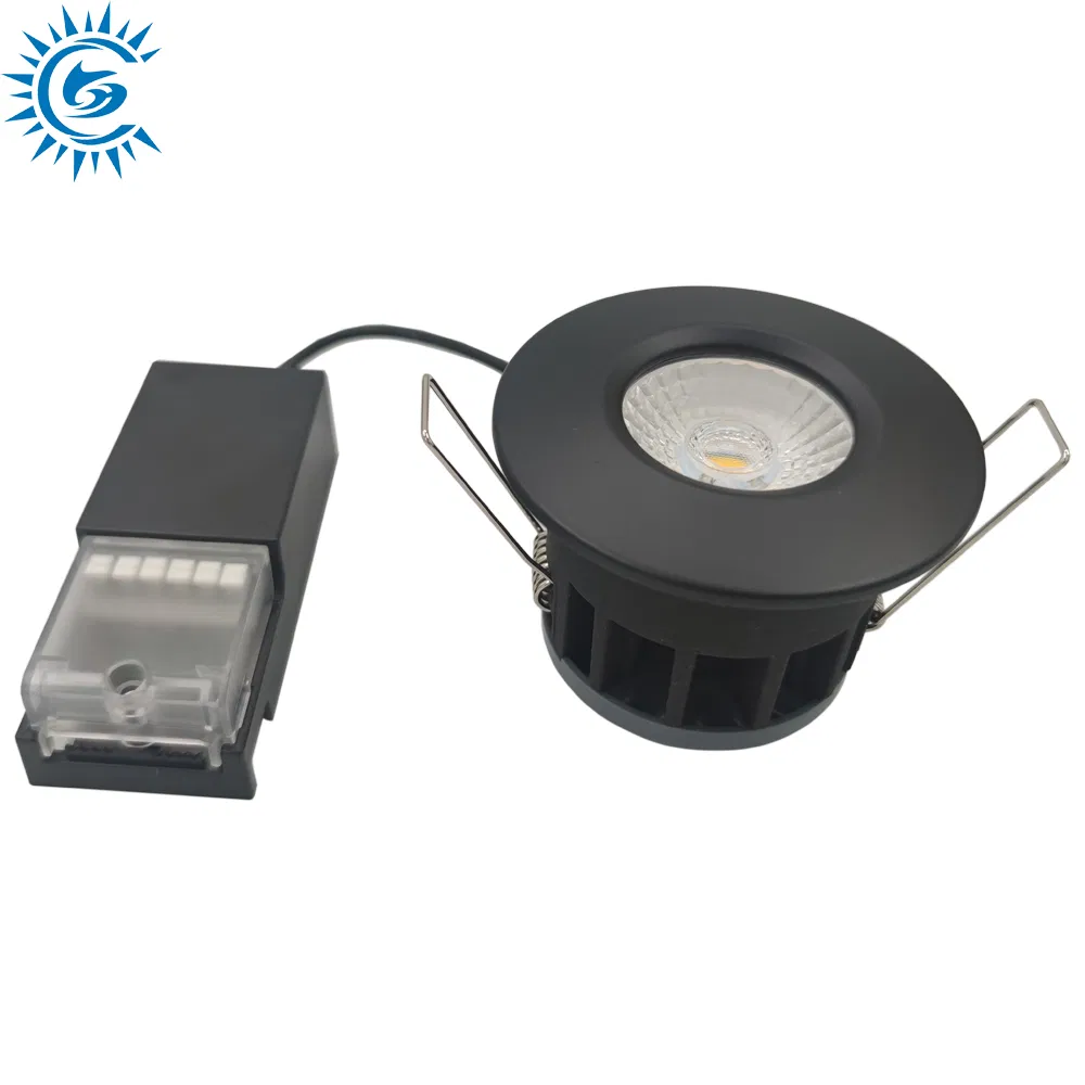 All in One Easy to Install 3000K 4000K 6000K Dimmable COB 5W 6W 7W 8W 10W LED Recessed Lighting Down-Light with Colorful Bezels