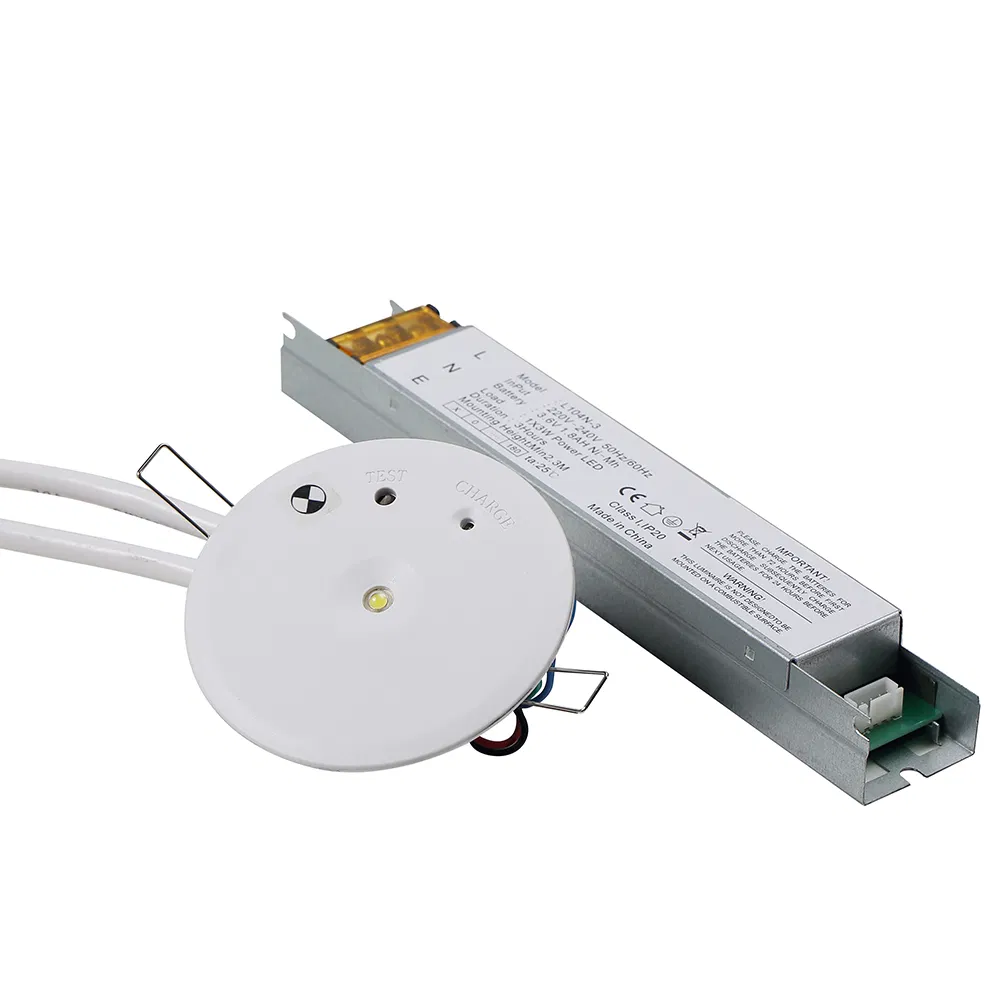 3W Ceiling Recessed Rechargeable LED Emergency Downlight with Ni-CD Batteries