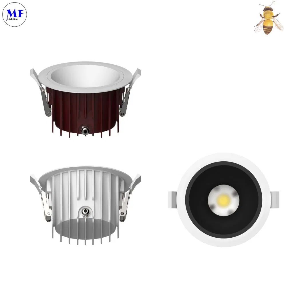 7W/10W/15W/20W/25W/30W/50W/40W/60W 2inch 3inch 4inch IP65 Waterproof Dustproof LED Spot Down Light with Dimmable 0-10V Dali Control for Bathroom Shower Room