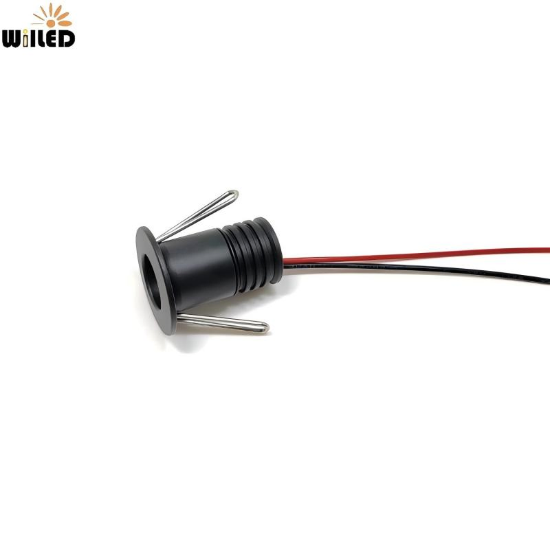 Industrial Style IP65 IP52 Deep Anti-Glare Embeded Mini LED Ceiling Downlight 1W DC12V 24V Kitchen Cupboard LED Under Cabinet Light Spotlight Puck Lighting