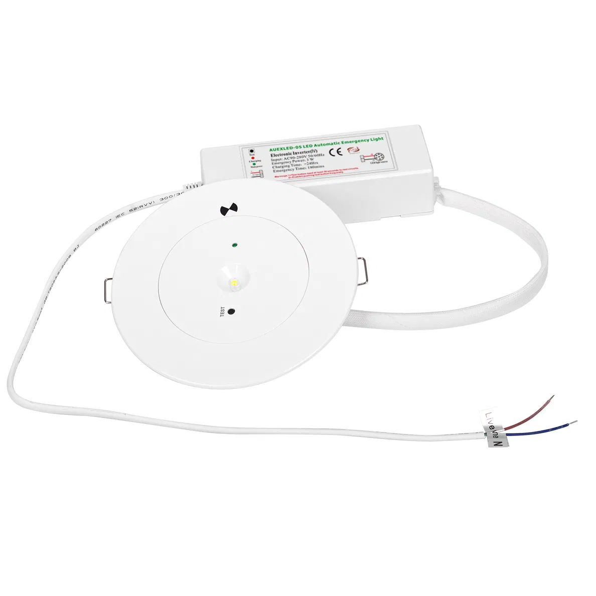 CE Approve Recessed Mounting Non-Maintained LED Emergency Downlight Spotlight 3W 3h