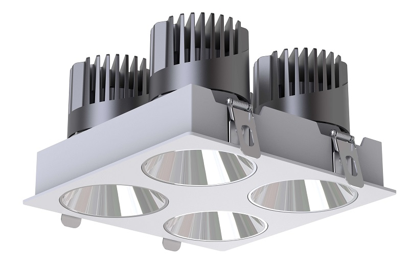 9W 0-10V Dimmable Adjustable Multi-Selective Reflector Recessed/Trimless Installation LED Downlight