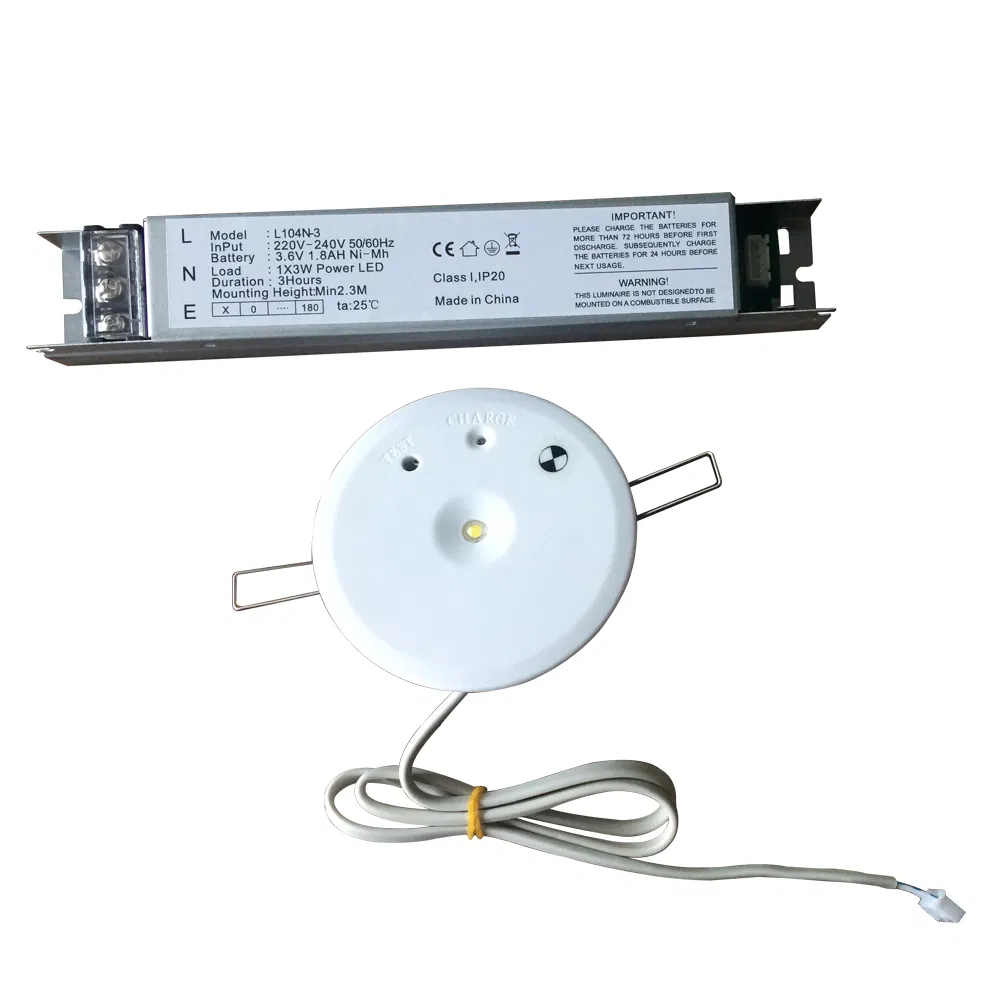 High Quality Rechargeable Recessed Downlight LED Panel Light Emergency