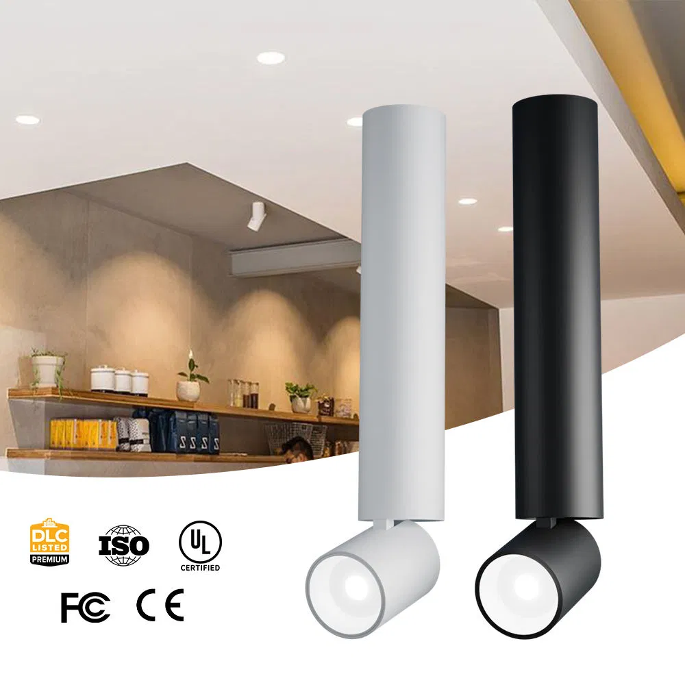 12W Modern Home &amp; Commercial Ceiling 55° Beam Angle Adjustable COB Spotlight Luminaire Recessed Lighting LED Track Downlight