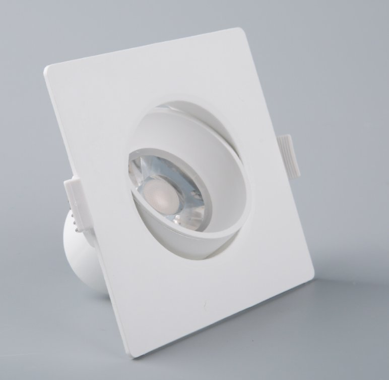Hot Sell 3W 5W 7W 38° 58 110degree IP20 IP65 Interior and External Used Square Embeded LED Down Light with Warm Cool Pure White