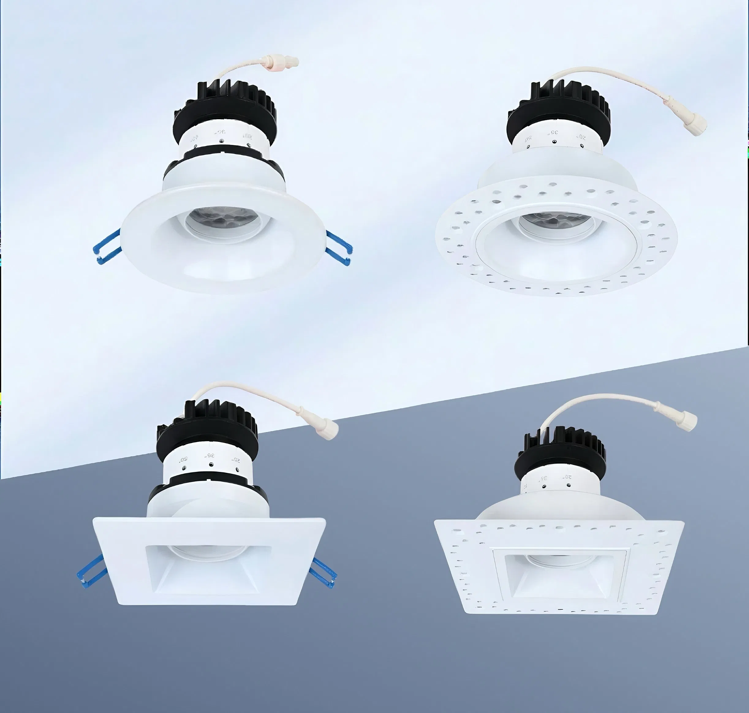 LED Comfort Wall Wash Down Light Downlight Low Glare LED Wall Wash Fittings Downlight Suitable for Commercial, Residential and Retail Application
