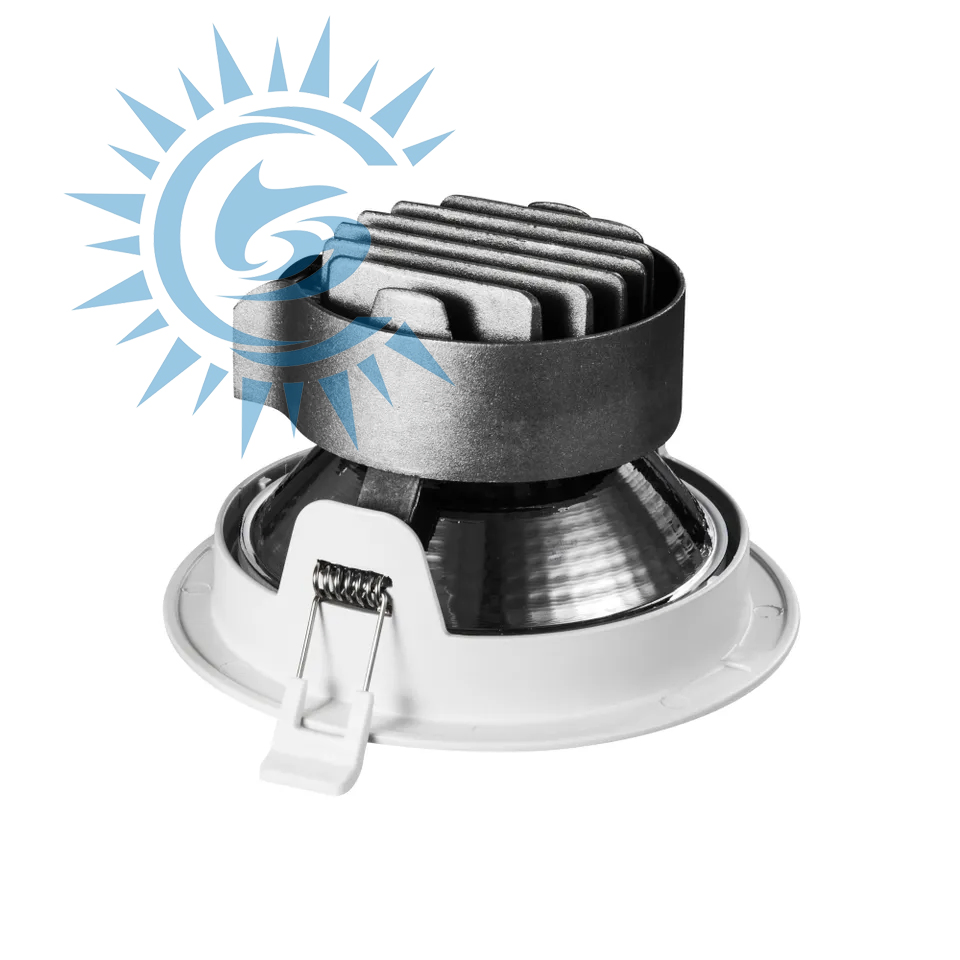 Commercial High Lumen Waterproof IP44 Aluminum Down Light Ceiling Light COB 4000K 2400lm 30W LED Downlight