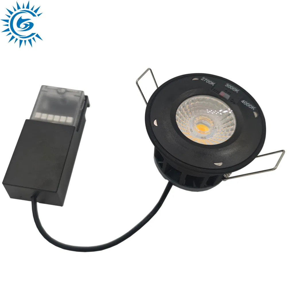 All in One IP65 5W 6W 7W 8W 10W 3CCT COB Fire Rated 3000K 4000K 6000K LED Downlight Ceiling Light with Bezels