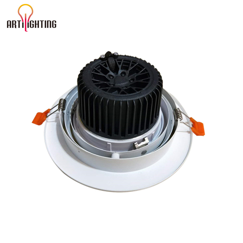 Recessed COB Replaceable Adjustable Spot Ceiling Downlight Cool White Warm White Natural White LED Down Light for Shops Hotels