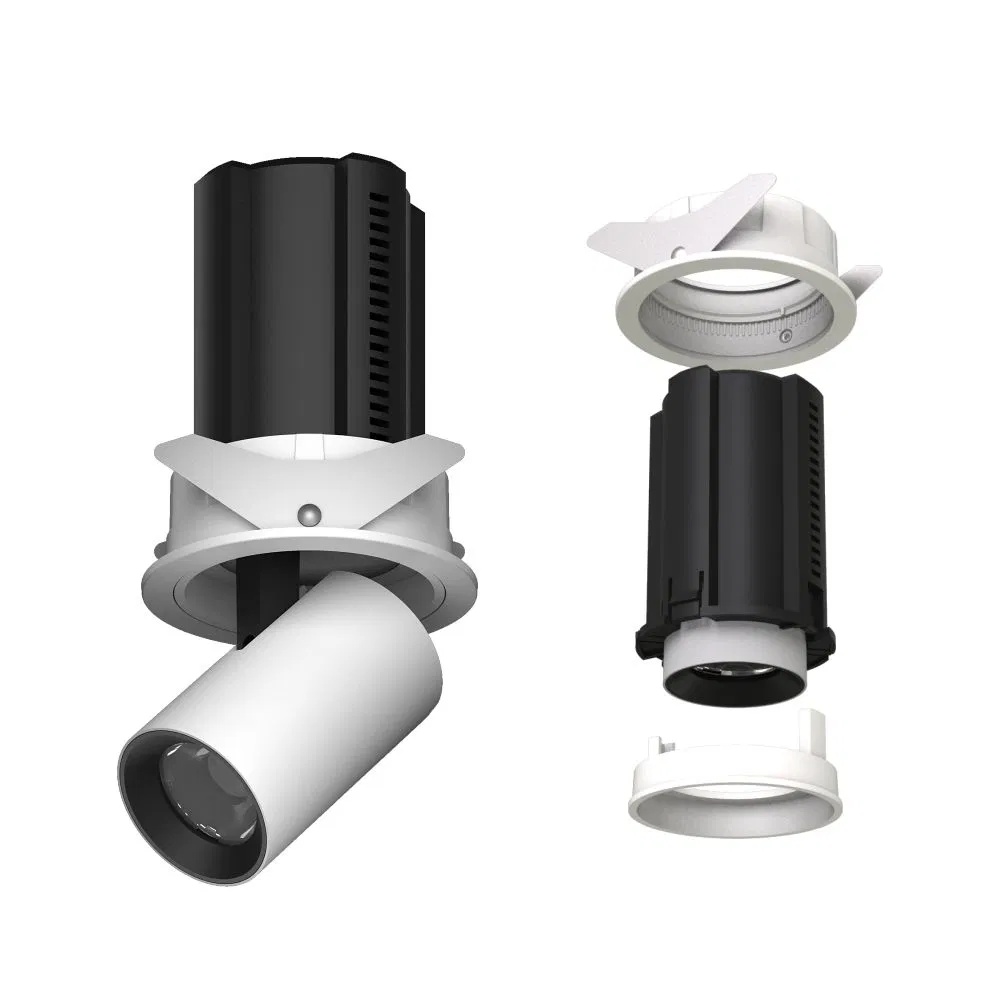 Recessed LED Spotlight Stretchable Adjustable 7W COB LED Downlight for Hotel Home Residential AC220V-240V Lighting