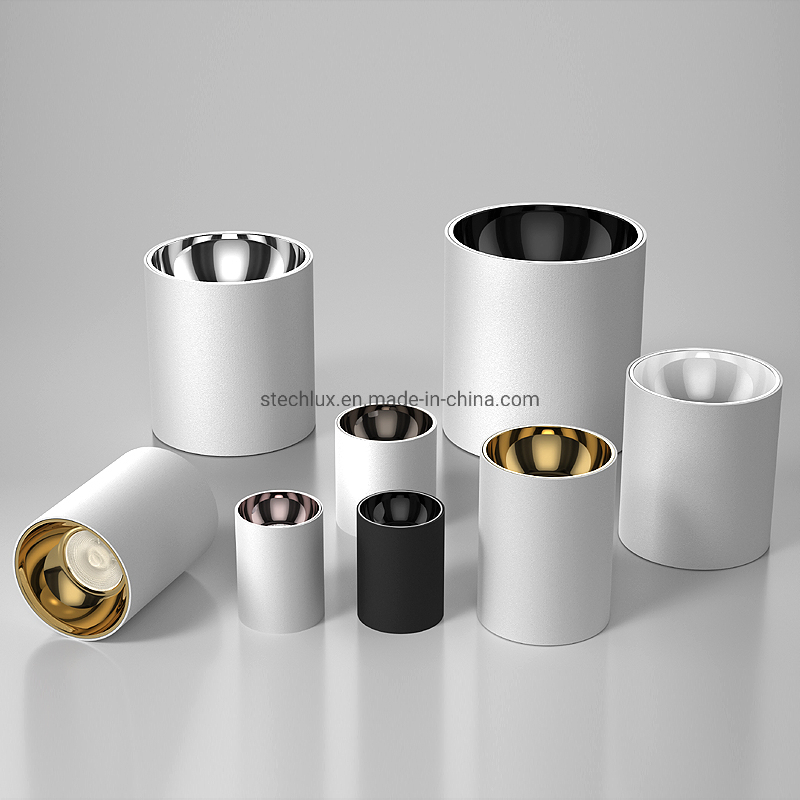 RoHS IP44 35W Anti Glare Airport Cylindrical Surface Mount LED Downlight