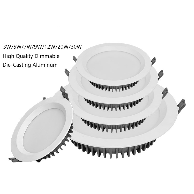 Recessed Dimmable Ultra Thin Modern Downlight Housing Commercial LED Panel Light