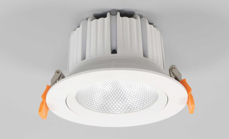 High CRI 40W Triac Dimmable Indoor COB LED Downlight AC85-265V 6500K Cool White Color