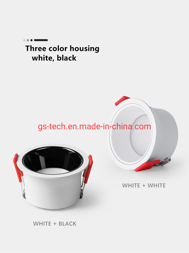 High Quality Commercial Spot Light Narrow Trim Anti Glare COB 7W 10W 15W 30W LED Spot Down Light