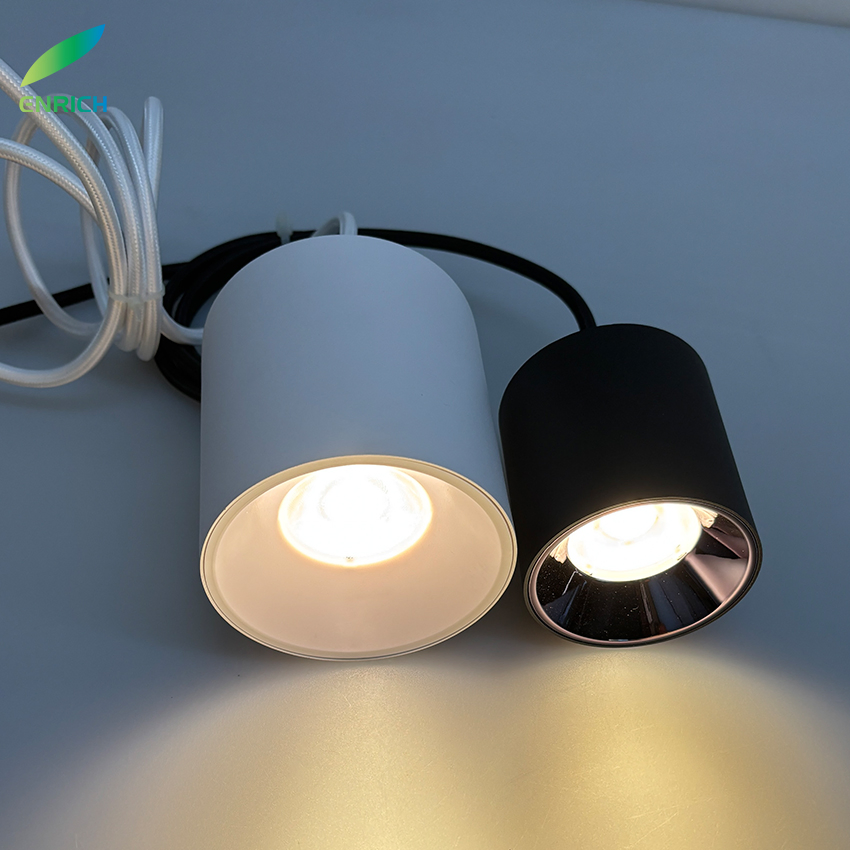 Modern LED Downlight Light 12W Surface Mount Mini Ceiling Light Warm White 4000K IP44 Aluminum for Home Office