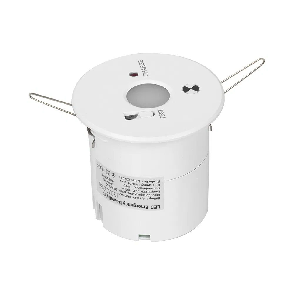 Ceiling Recessed Battery Backup No-Maintained 6500K Emergency LED Downlight