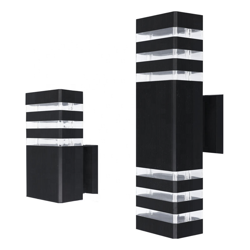 IP65 Outside Square up and Down Lights Outdoor Wall Light Sconce Aluminum Waterproof LED Outdoor Wall Lamps for Wall Patio