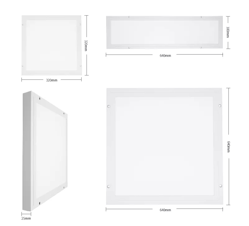 LED Panel Lighting Slim Back-Lit Ceiling Light / Suspending LED Panel Lamp 60X60cm 18W 36W 40W 60W 100lm/W 6500K Office Down Light Cool White LED Panel Light