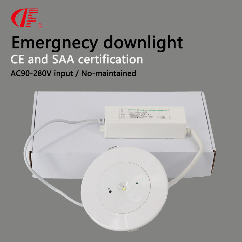 3W LED Emergency Light Non Maintained Ceiling Recessed LED Emergency Downlight for Industrial
