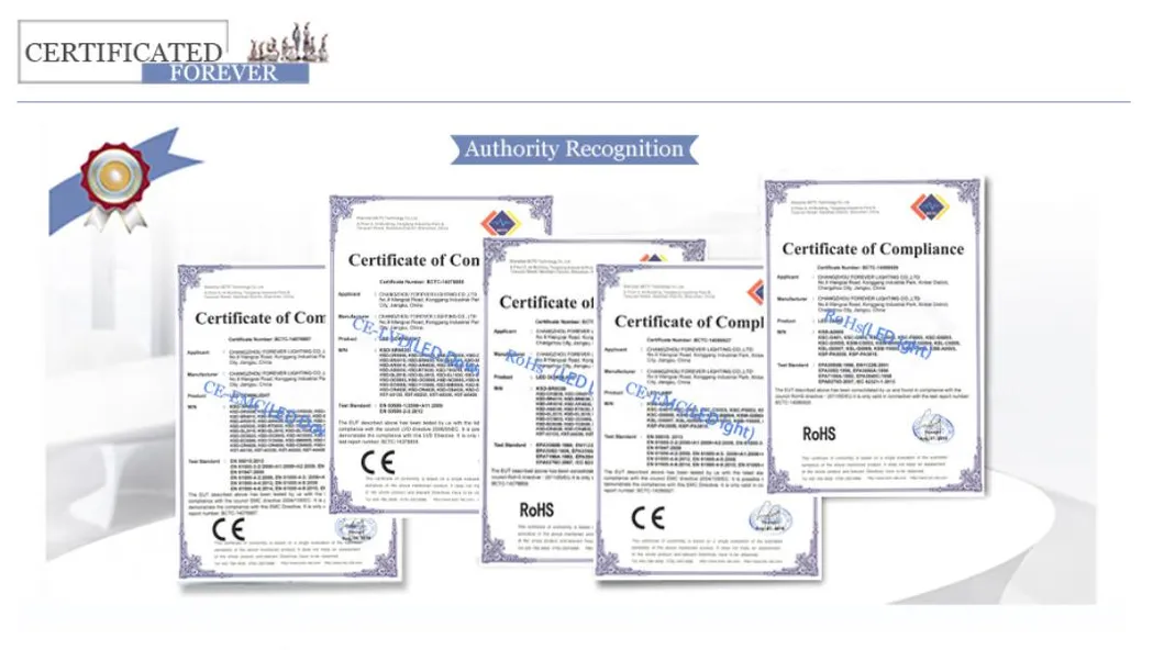 Certifications Display