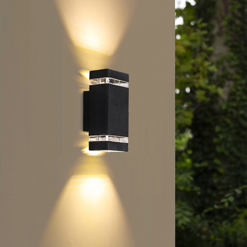 Square up and Down Lights Outdoor LED Wall Light 10W Bridgelux Chip Isolated Driver Cool White 6500K IP65 for Garden