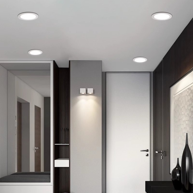 15W LED Downlight AC185-265V 3000-6000K Down Light Recessed LED Down Light Round Panel Light Spotlight Indoor LED Down Lights