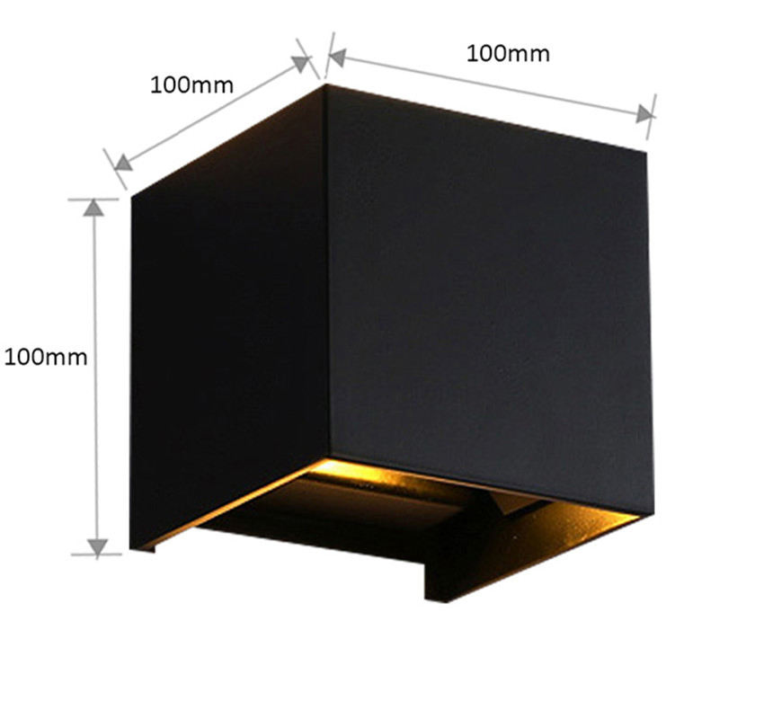 Aluminum Body Black White Golden Color up and Down LED Wall Lamp with G9 Bulb Light Source Beam Angle Adjustable Made in China