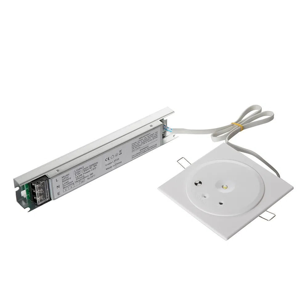 3W Ceiling Recessed Rechargeable LED Emergency Downlight with Ni-CD Batteries