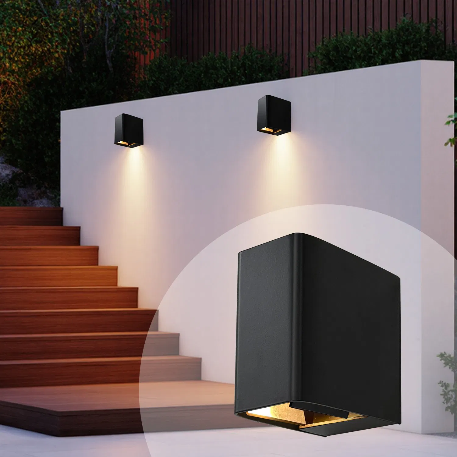 up and Down IP65 LED Adjustable Beam Angle Wall Mounted Porch Light