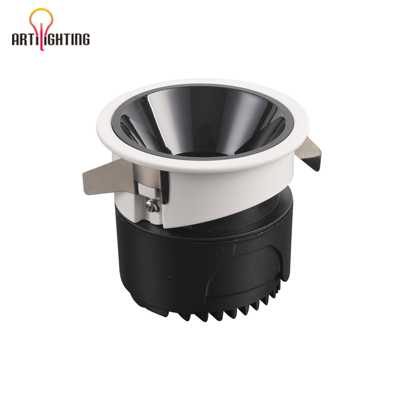 Die-Cast Aluminum Anti-Glare Residential COB Recessed Spot LED Downlight Ceiling Light for Home Commercial Indoor Lighting