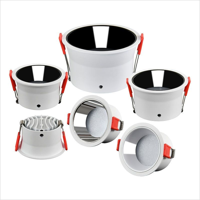 LED Down Light Deep Recessed Anti-Glare COB LED, Embedded Hill Washer Wall Light for Living Room, Ra>95, 10W Outcut: 90mm, Size: L100mm*H48mm