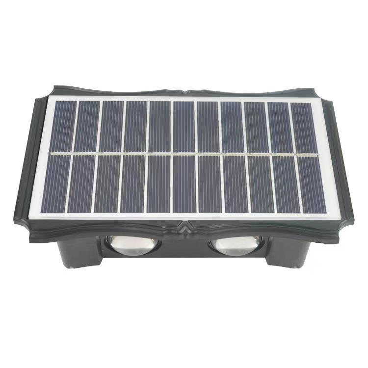 Solar Wall Washer with High Brightness, up and Down Solar Wall Lights, Warm White or RGB LED Wireless Garden Wall Lights